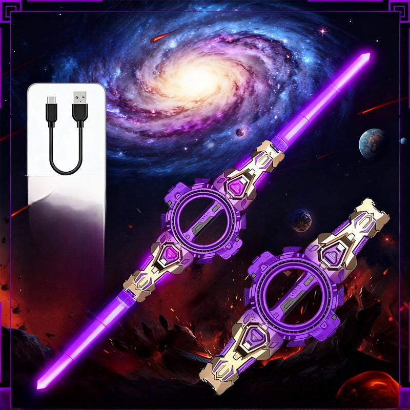 Rotating Double-Edged Lightsaber Toy