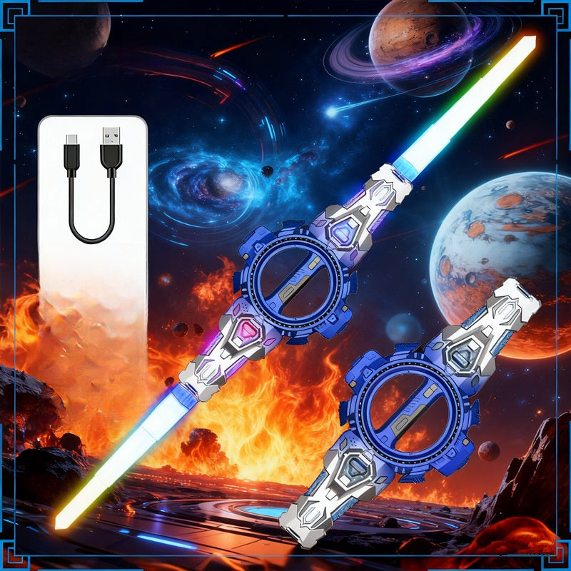 Rotating Double-Edged Lightsaber Toy