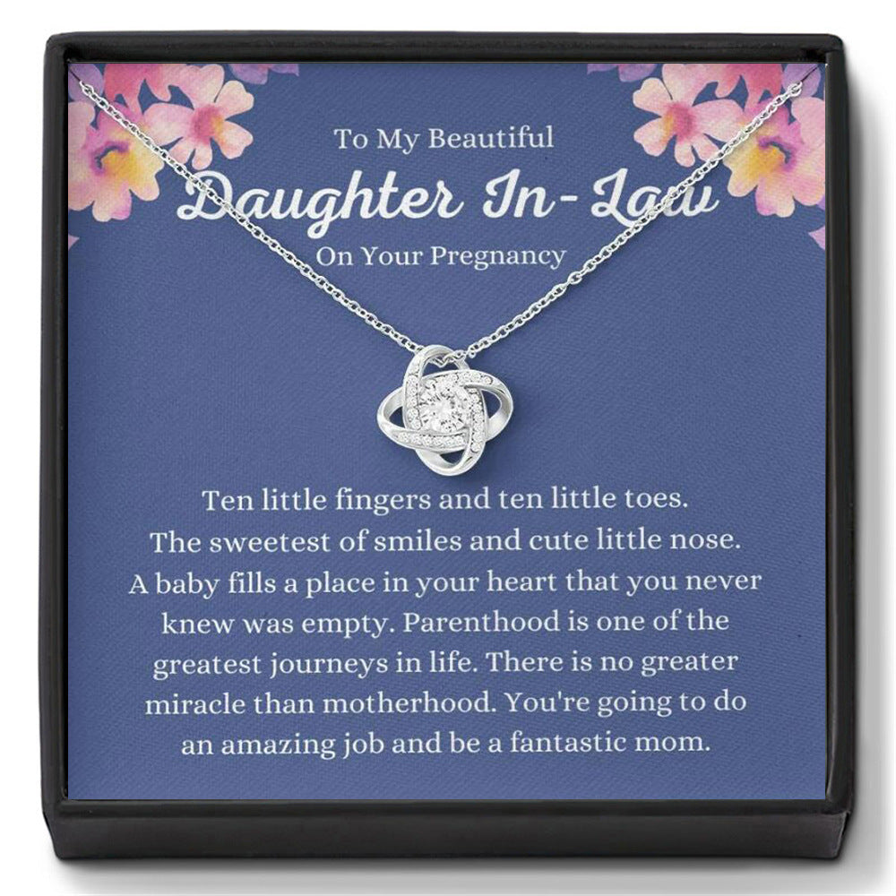 Rotating Four-Leaf Clover Zircon Necklace