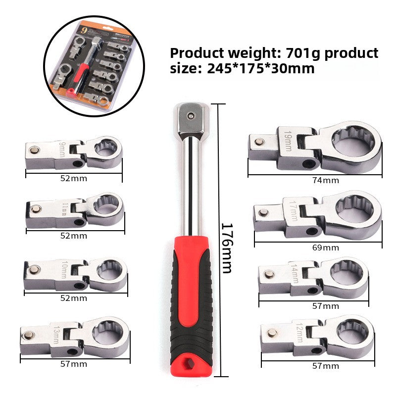 Rotating gear wrench