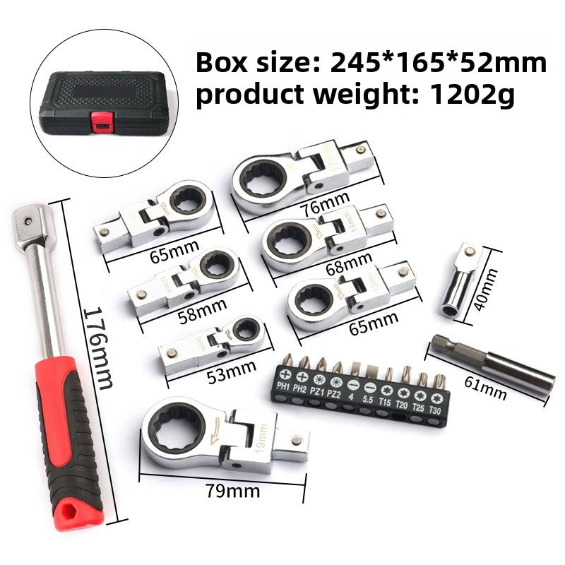 Rotating gear wrench