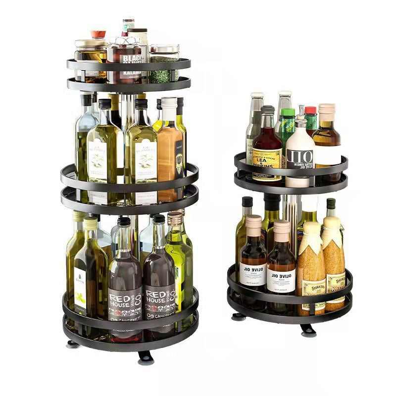 Rotating Kitchen Seasoning Storage Rack