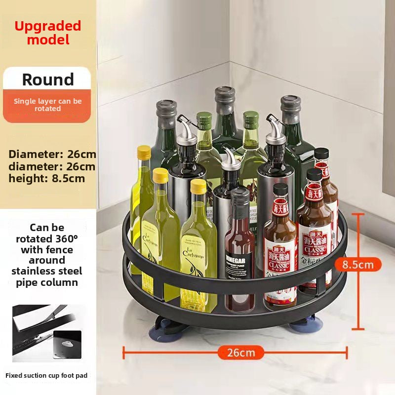 Rotating Kitchen Seasoning Storage Rack