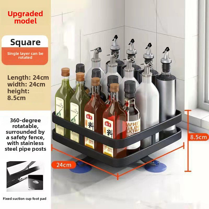 Rotating Kitchen Seasoning Storage Rack