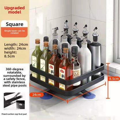 Rotating Kitchen Seasoning Storage Rack