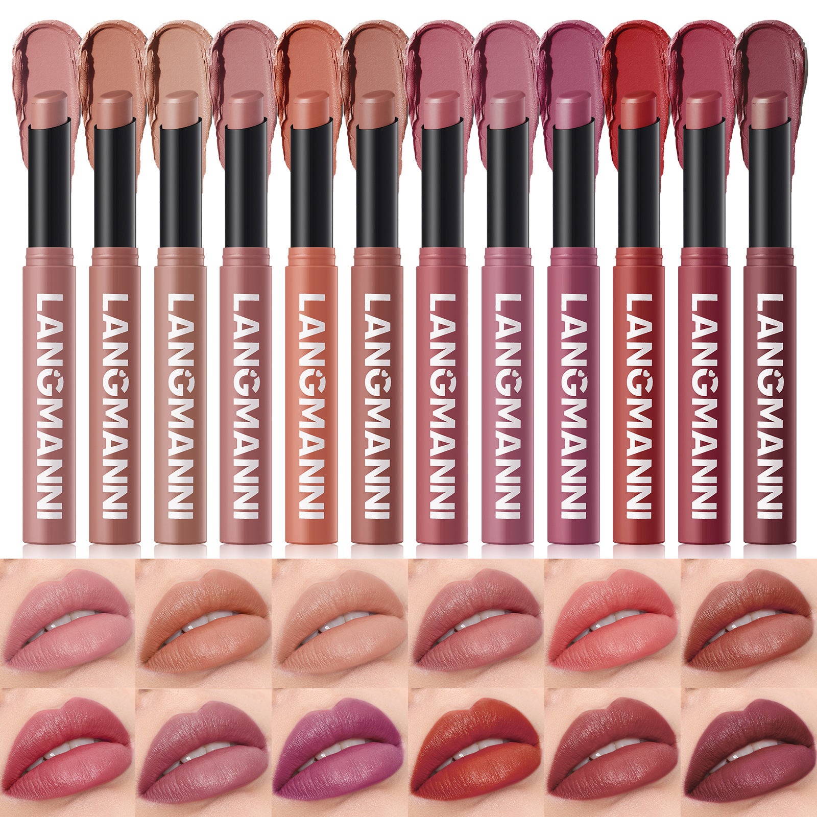 Rotating matte lipstick