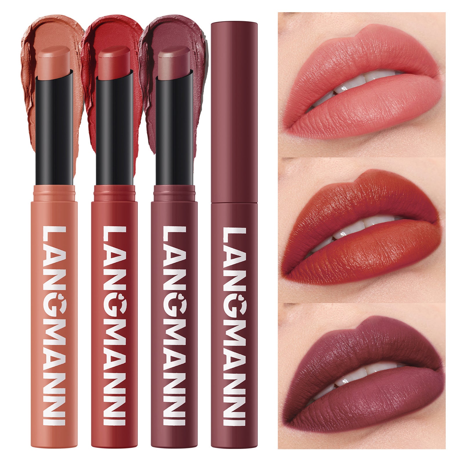 Rotating matte lipstick