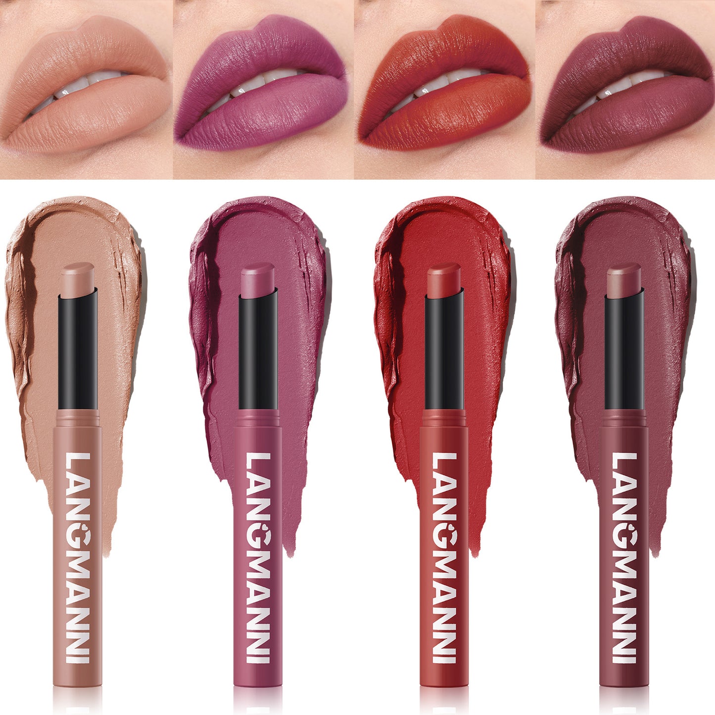 Rotating matte lipstick