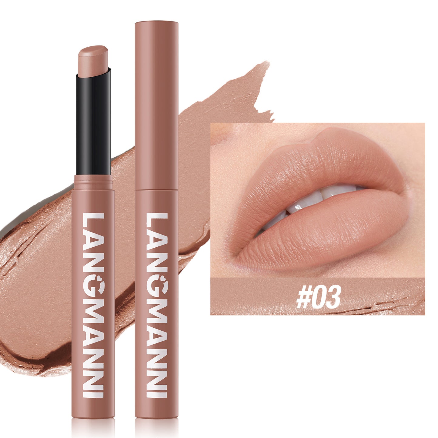 Rotating matte lipstick