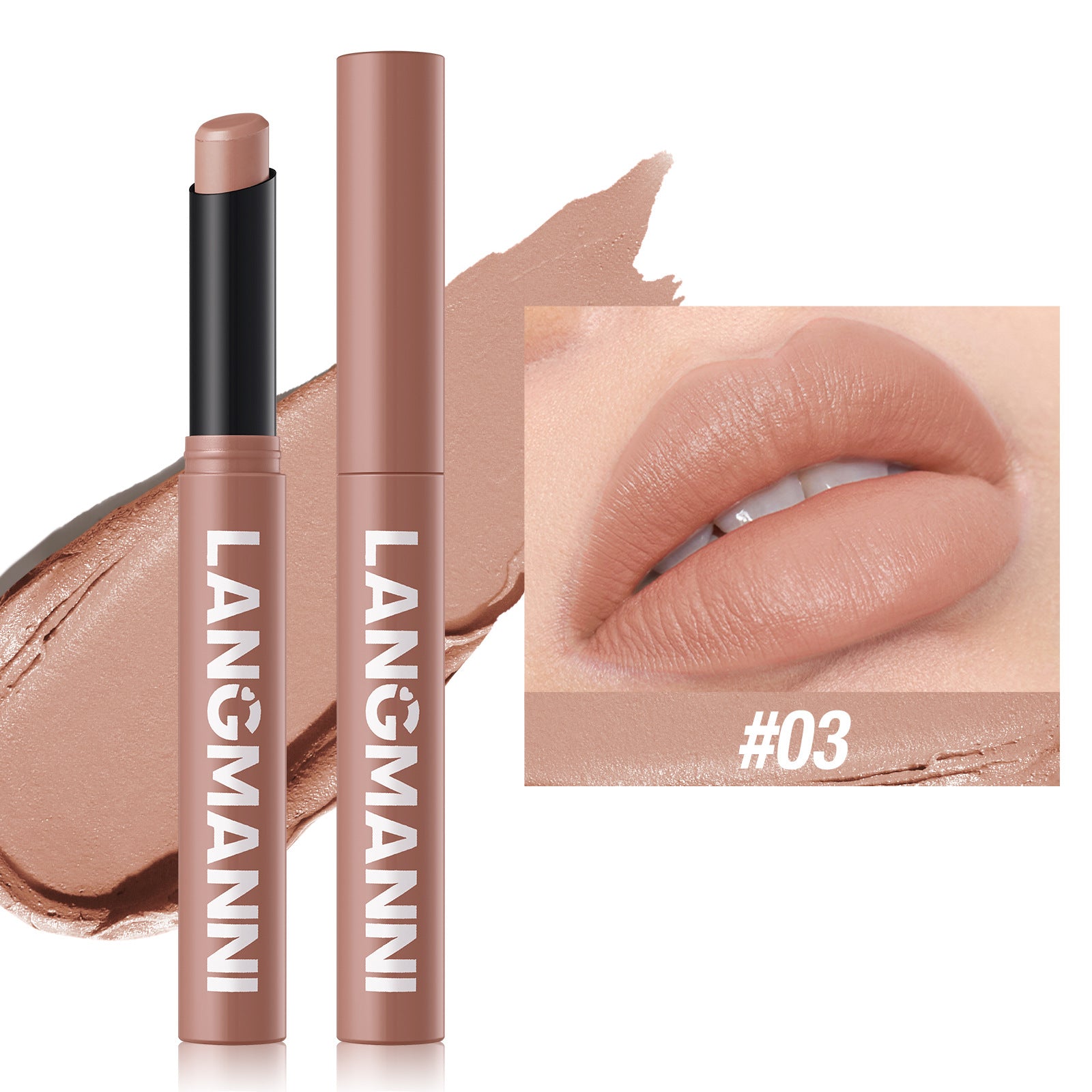 Rotating matte lipstick