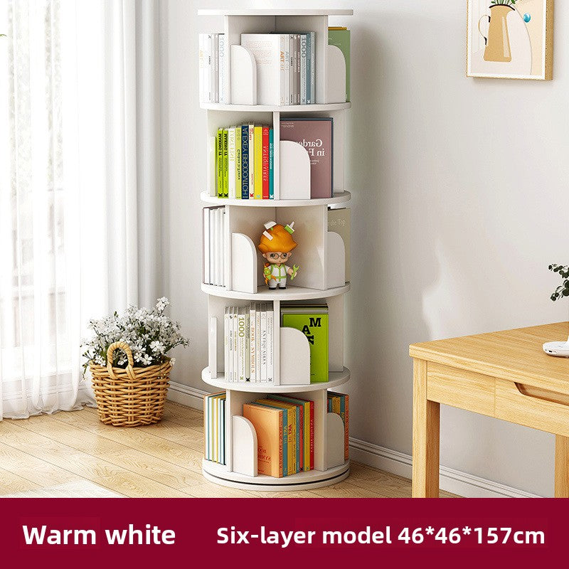 Rotating Multi Layer Storage Bookshelf