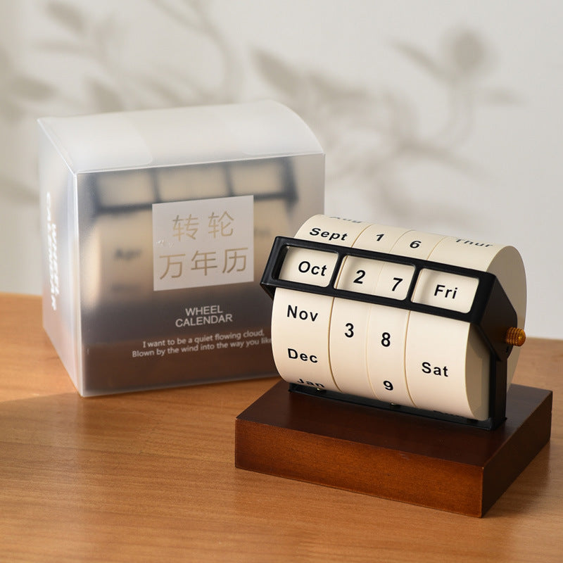 Rotating Perpetual Calendar Desktop Ornament
