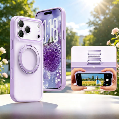 Rotating pivot shell phone case