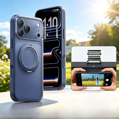 Rotating pivot shell phone case