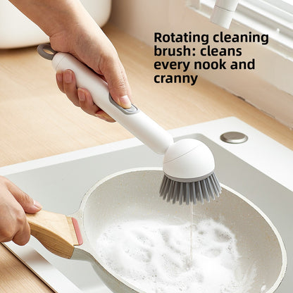 Rotating pot brush