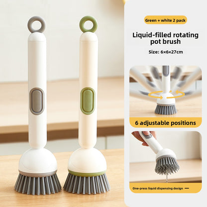 Rotating pot brush