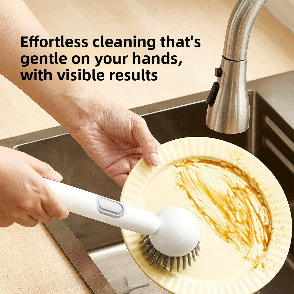 Rotating pot brush