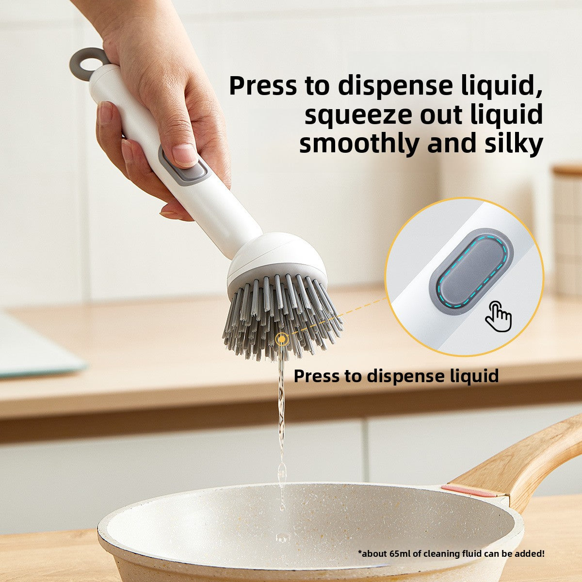 Rotating pot brush