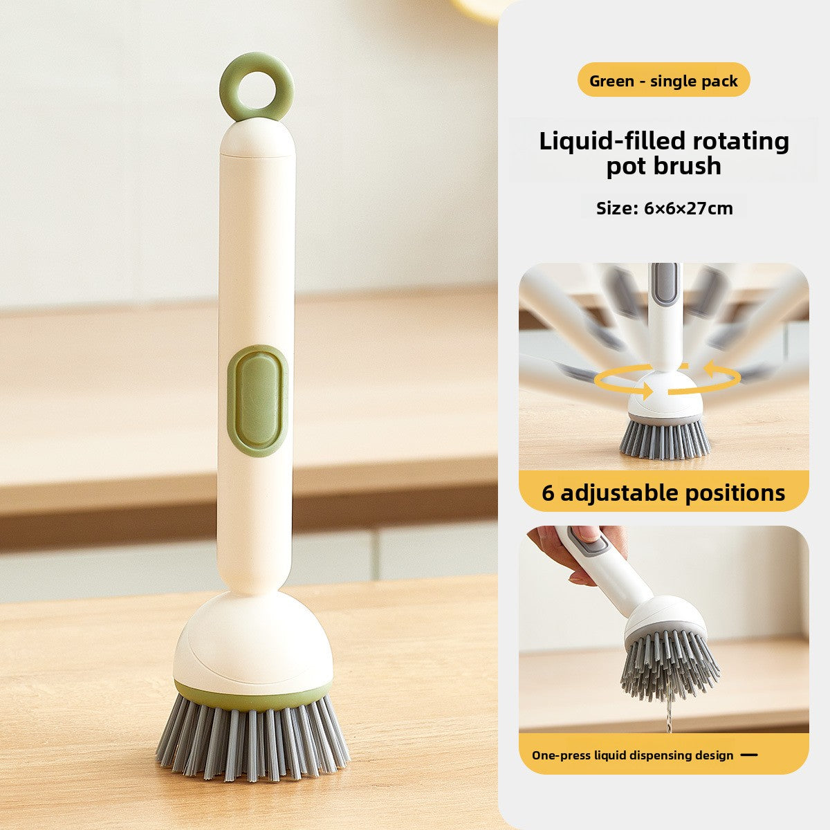 Rotating pot brush