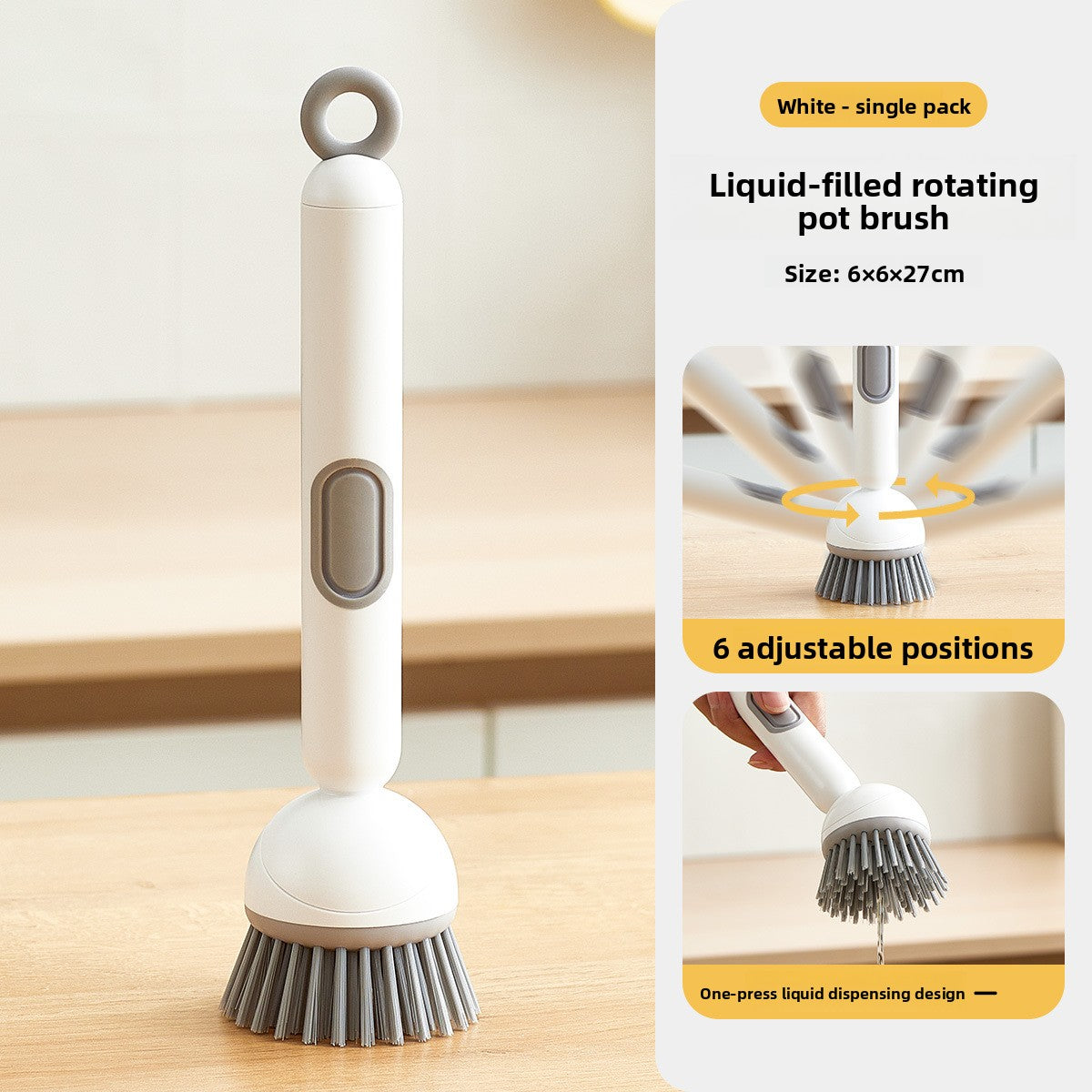 Rotating pot brush