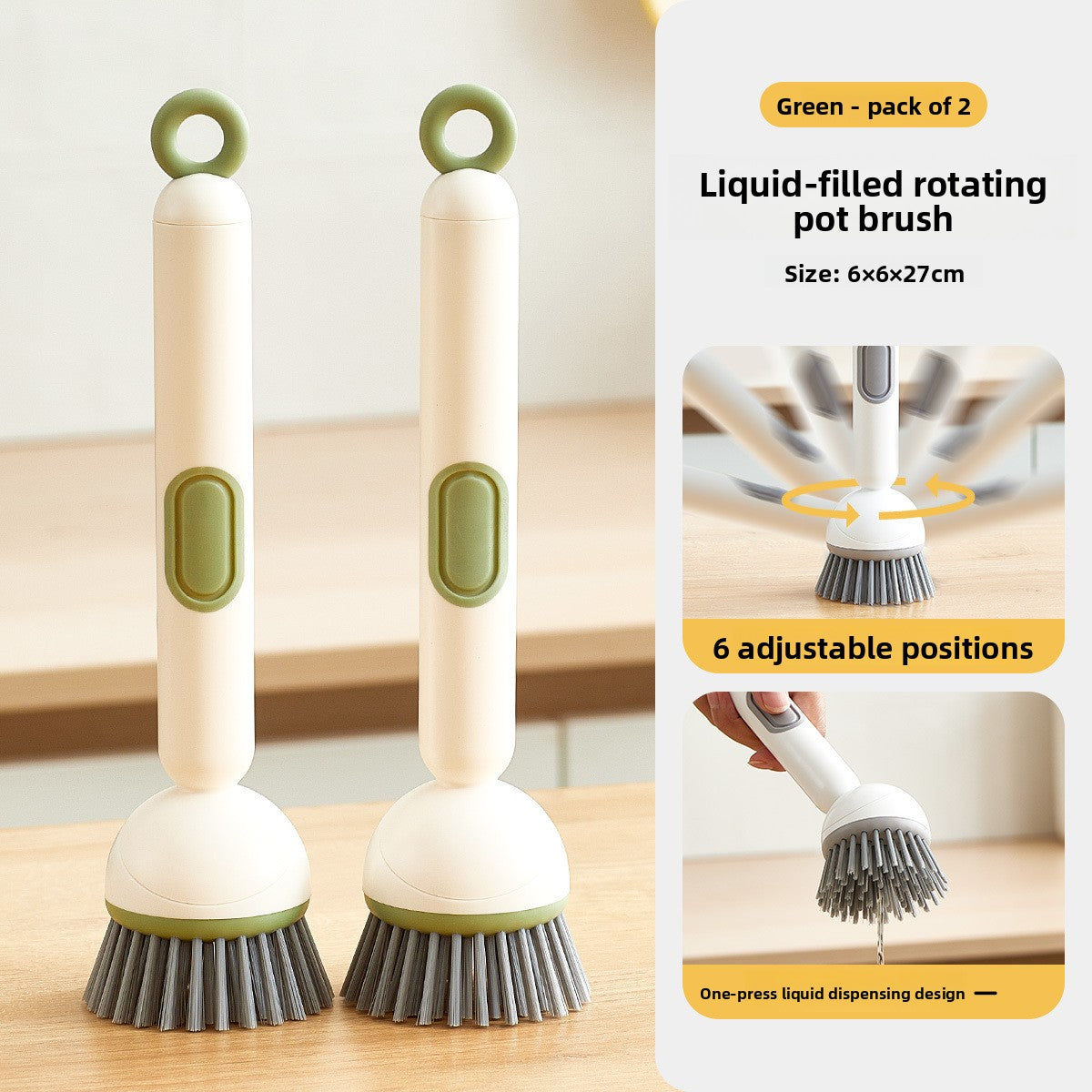 Rotating pot brush