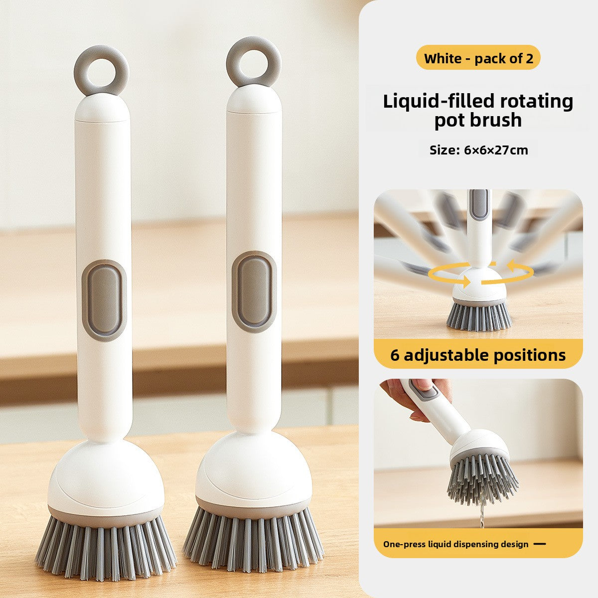 Rotating pot brush