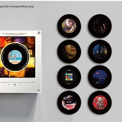 Rotating Record NFC Music Player with Night Light