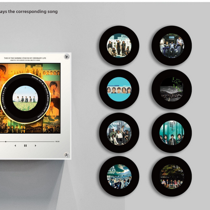 Rotating Record NFC Music Player with Night Light