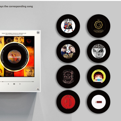 Rotating Record NFC Music Player with Night Light
