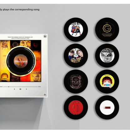 Rotating Record NFC Music Player with Night Light