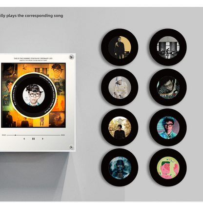 Rotating Record NFC Music Player with Night Light