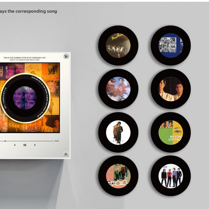 Rotating Record NFC Music Player with Night Light