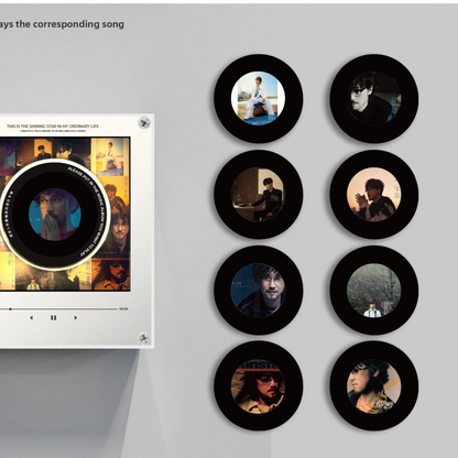 Rotating Record NFC Music Player with Night Light