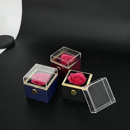 Rotating Rose Jewelry Gift Box