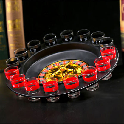 Rotating Roulette Drinking Game Set