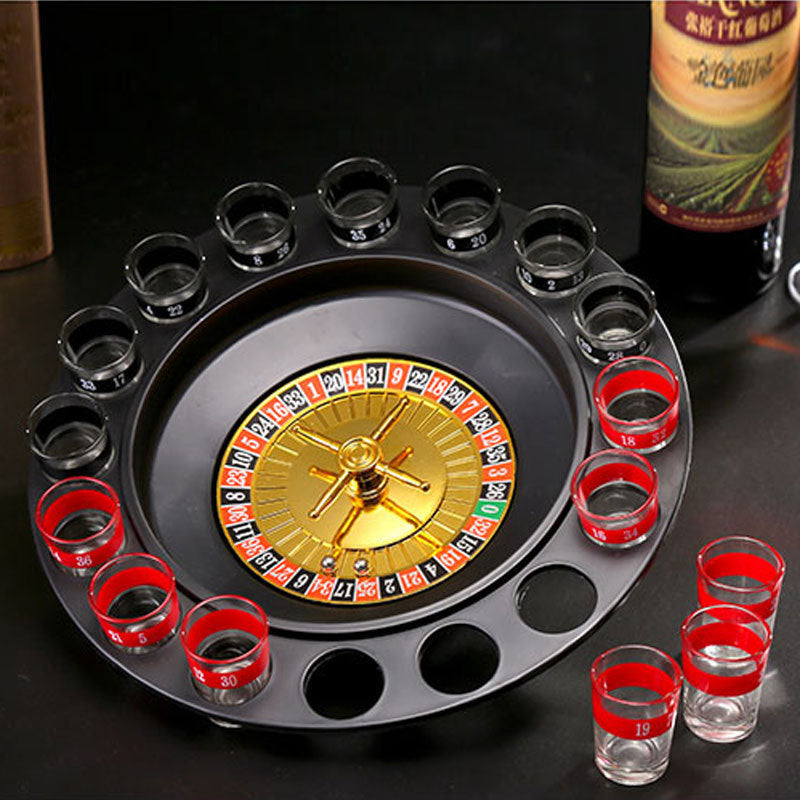 Rotating Roulette Drinking Game Set