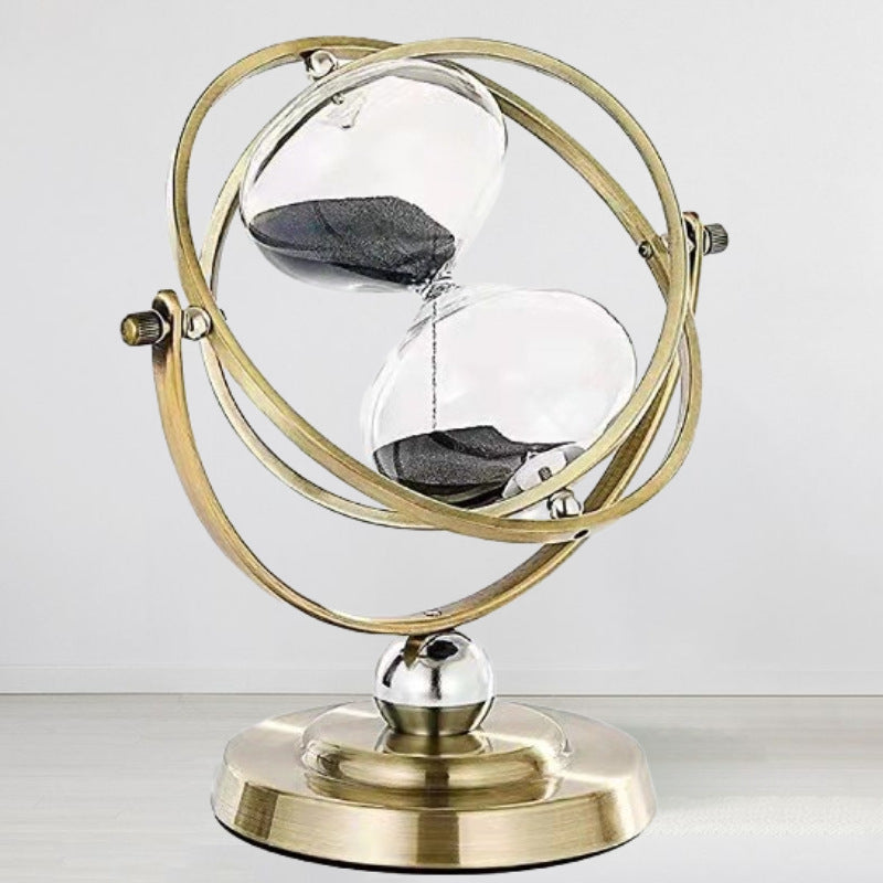 Rotating Sand Timer Desktop Ornament