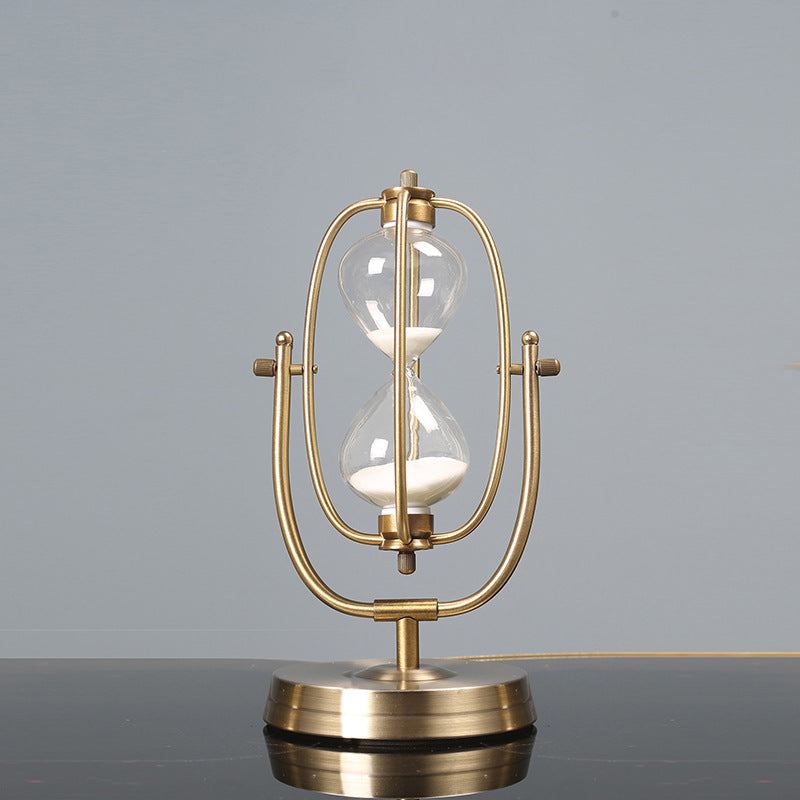 Rotating Sand Timer Desktop Ornament