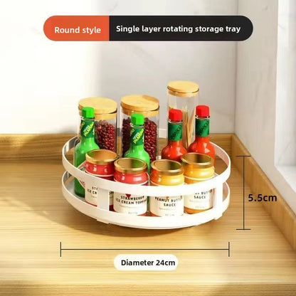 Rotating seasoning rack