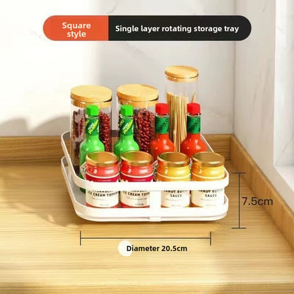 Rotating seasoning rack