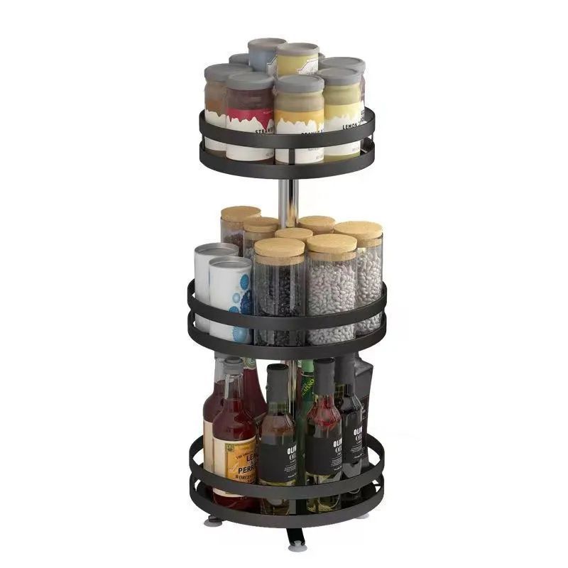 Rotating seasoning rack