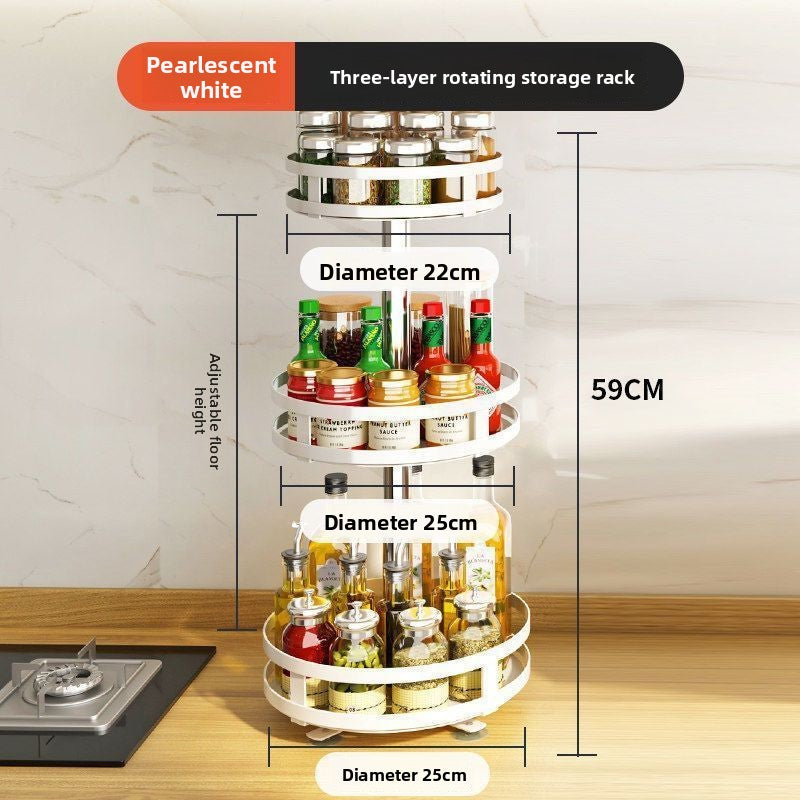 Rotating seasoning rack