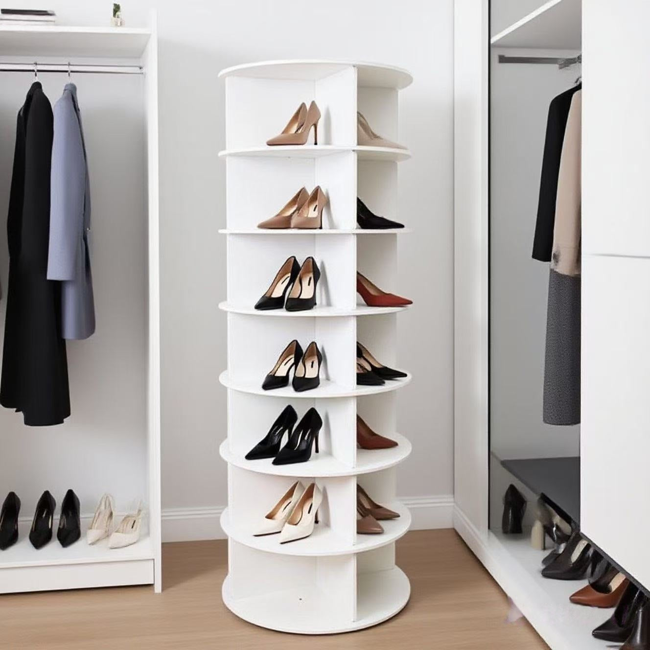 Rotating Shoe Storage Rack