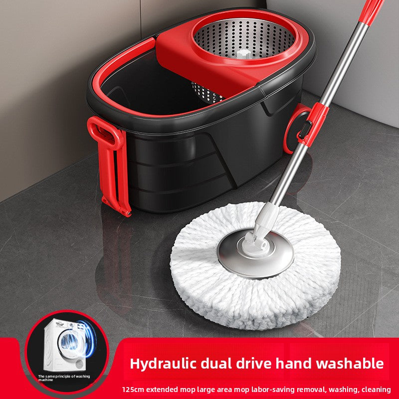 Rotating Spin Mop with Bucket, Hand-Washable Microfiber Mop