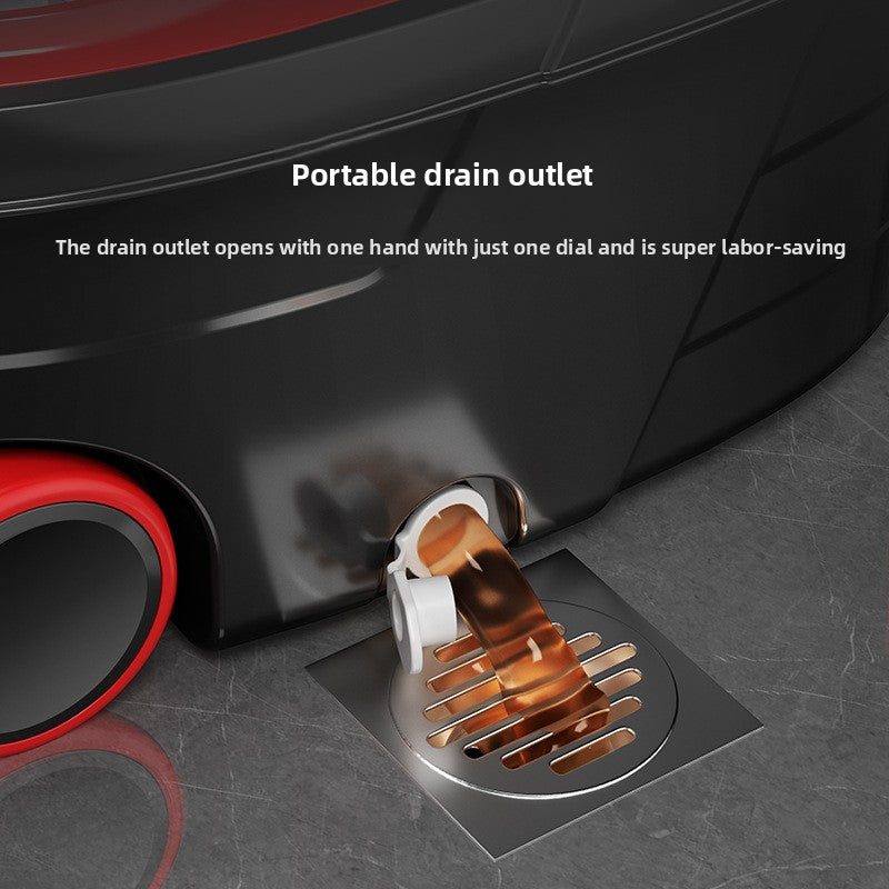 Rotating Spin Mop with Bucket, Hand-Washable Microfiber Mop
