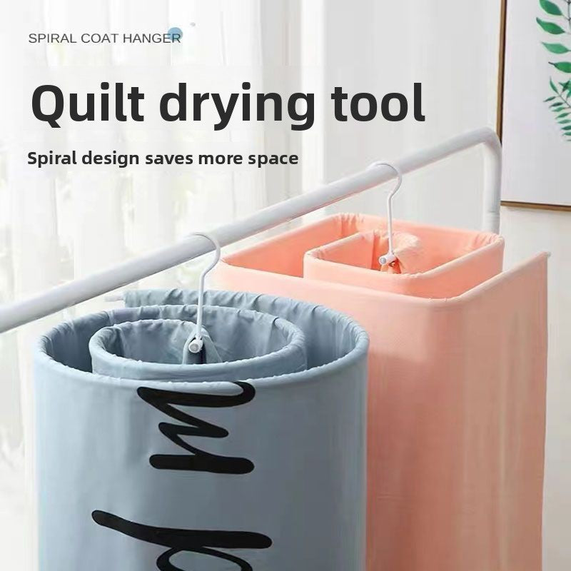 Rotating Spiral Clothes Drying Rack