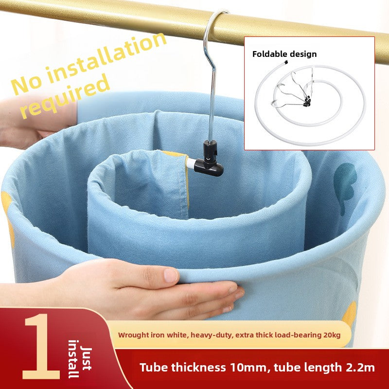 Rotating Spiral Clothes Drying Rack