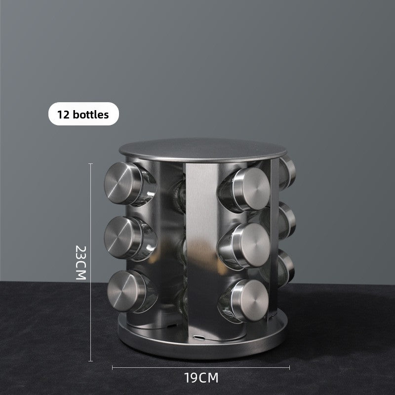 Rotating Stainless Steel Spice Rack