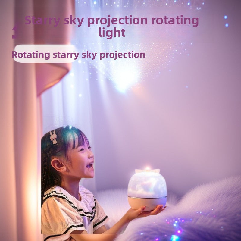 Rotating Star Projector Night Light with Bluetooth Speaker