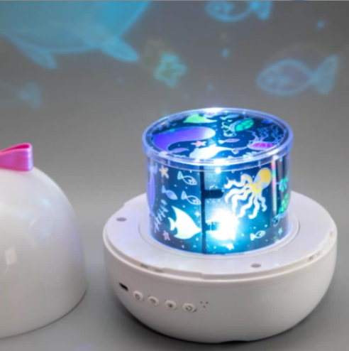 Rotating Star Projector Night Light with Bluetooth Speaker